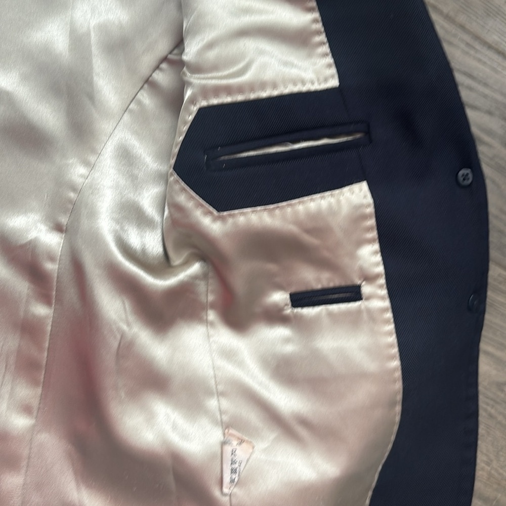 J.Crew | Classic School Boy Wool Blazer in Navy With Gold Buttons Size 00 - Picture 12 of 14